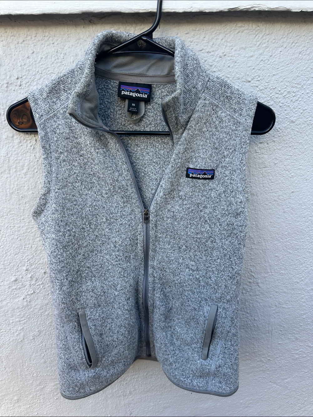 Patagonia Kids Grey Heather Fleece Vest
